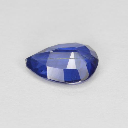 Cianite naturale blu da 0,86 ct, taglio a pera, SI