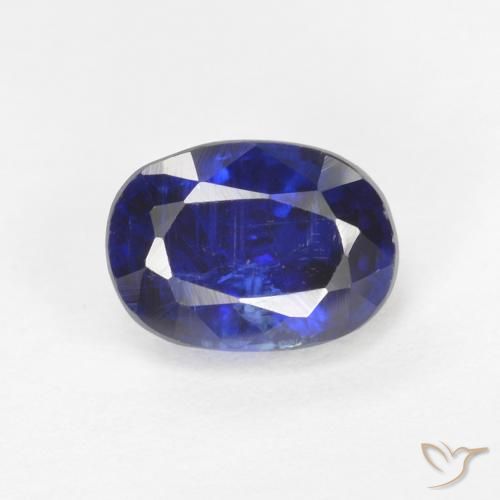 1.34ct Naturale Blu reale Cianite, Ovale, SI
