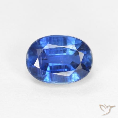1.31ct Naturale Blu scuro Cianite, Ovale, SI