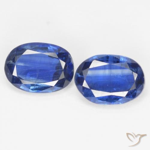 2.08ctw Naturale Blu Egiziano Cianite, Ovale, SI