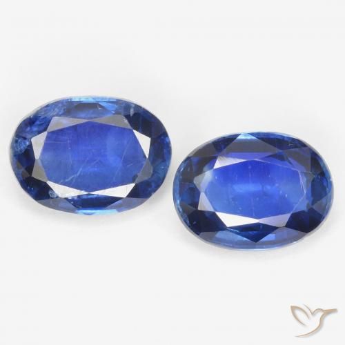 1.99ctw Naturale Blu scuro Cianite, Ovale, SI
