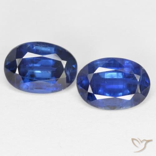 1.85ctw Naturale Blu scuro Cianite, Ovale, SI, Photo A