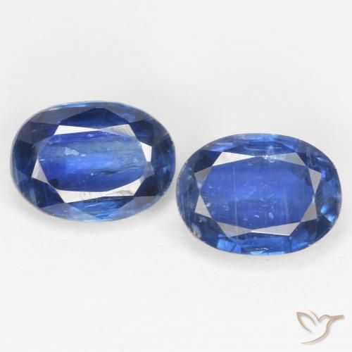 2.22ctw Naturale Blu scuro Cianite, Ovale, SI