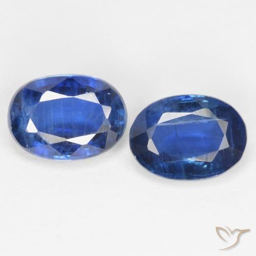 2.16ctw Naturale Blu navy Cianite, Ovale, SI