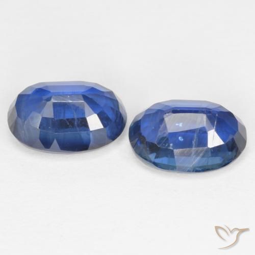 Gemme di Cianite Blu navy naturale da 2.16 ct, Ovale, SI