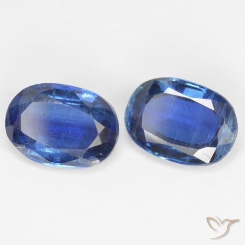 Gemme di Cianite Blu navy naturale da 1.89 ct, Ovale, SI