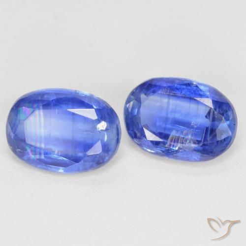 Gemme di Cianite Blu navy chiaro naturale da 2.07 ct, Ovale, SI