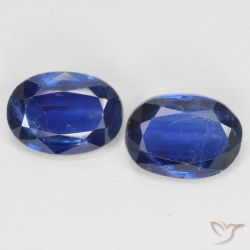 1.98ctw Naturale Blu navy Cianite, Ovale, SI