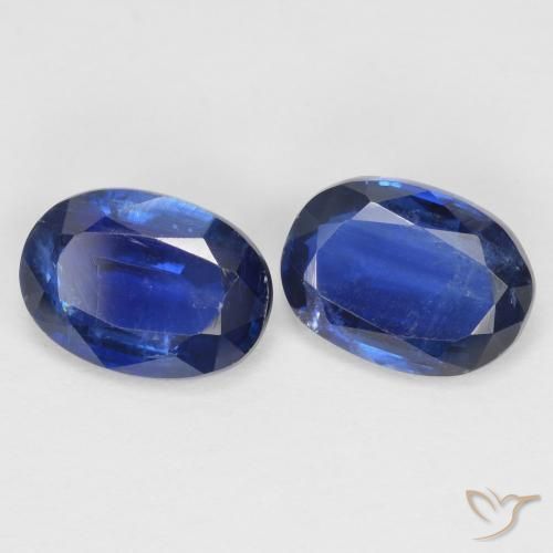 Gemme di Cianite Blu navy naturale da 1.98 ct, Ovale, SI