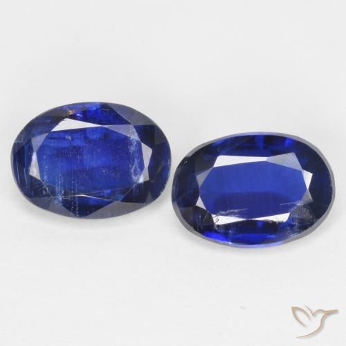 1.88ctw Naturale Blu reale Cianite, Ovale, SI