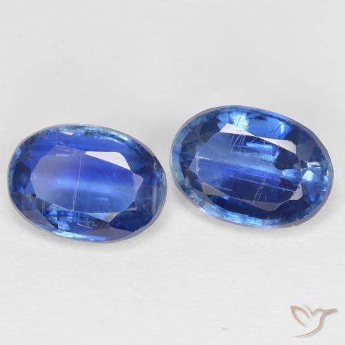 Gemme di Cianite Blu navy naturale da 2.01 ct, Ovale, SI