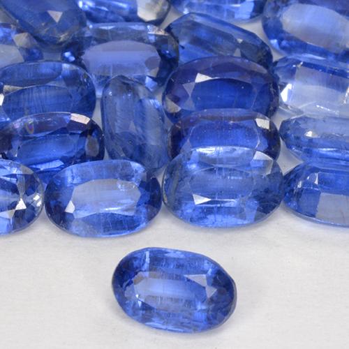 Cianite naturale blu da 1,37 ct, taglio ovale, SI