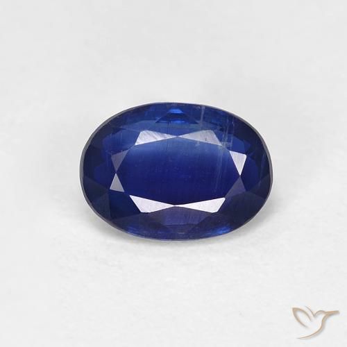 0.96ct Naturale Blu reale Cianite, Ovale, VS