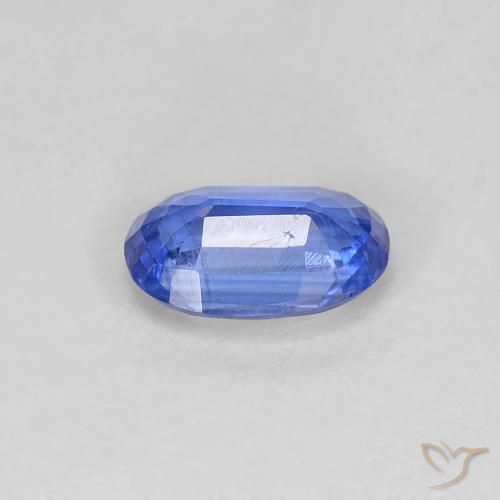 Cianite Blu navy medio naturale da 0.84 ct, Ovale, VS