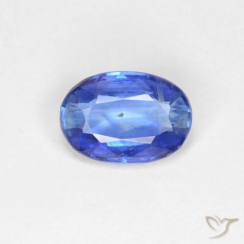 0.89ct Naturale Blu navy medio Cianite, Ovale, VS