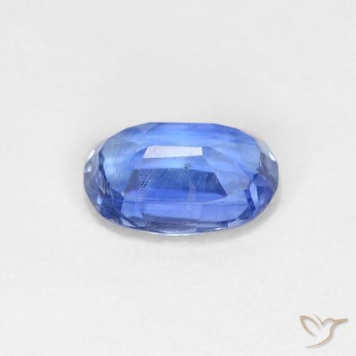 Cianite Blu navy medio naturale da 0.89 ct, Ovale, VS
