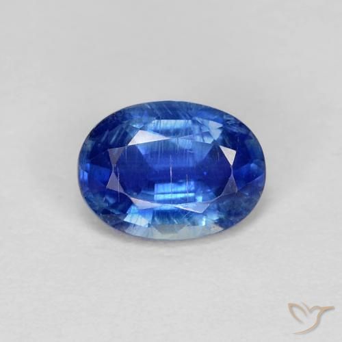 Cianite Blu navy naturale da 1.02 ct, Ovale, VS