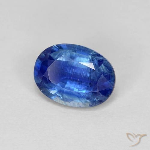 Cianite Blu navy naturale da 1.02 ct, Ovale, VS