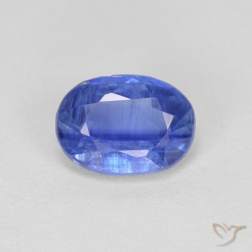 0.96ct Naturale Blu navy Cianite, Ovale, VS-SI