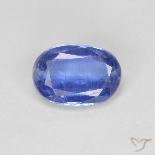 1.08ct Naturale Blu Cianite, Ovale, VS