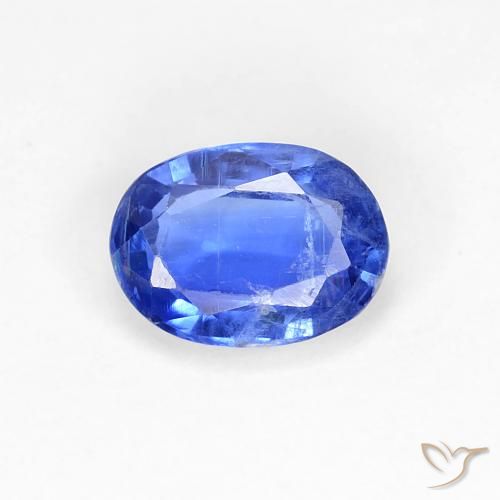 0.95ct Naturale Blu profondo azzurro Cianite, Ovale, SI
