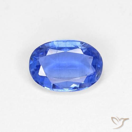 0.84ct Naturale Blu profondo azzurro Cianite, Ovale, VS, Photo A