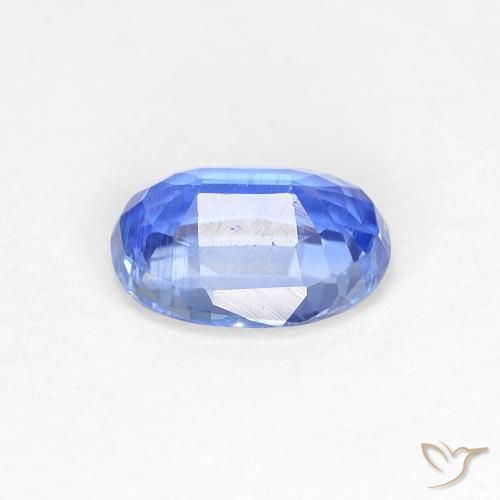 Cianite Blu profondo azzurro naturale da 0.84 ct, Ovale, VS