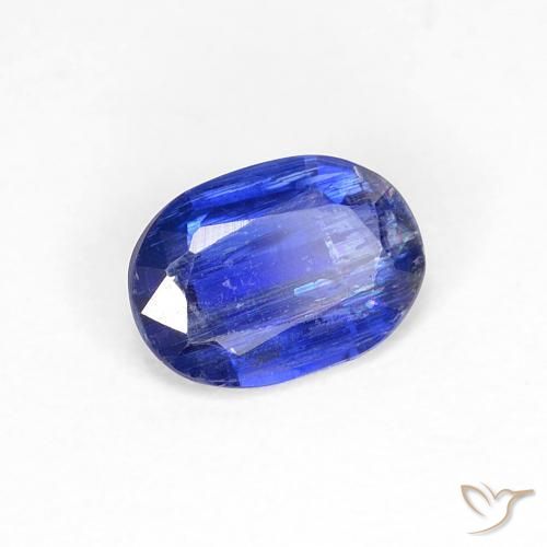 Cianite Blu scuro naturale da 0.83 ct, Ovale, SI