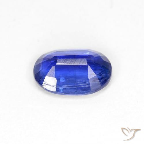Cianite Blu scuro naturale da 0.83 ct, Ovale, SI