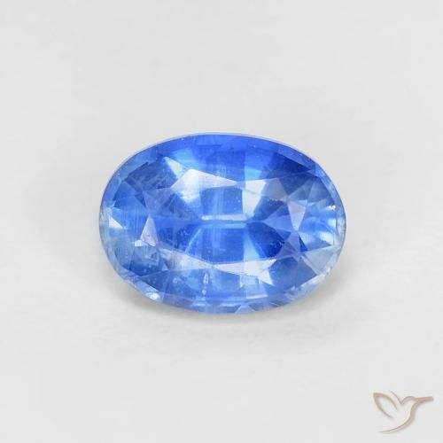 1.17ct Naturale Blu profondo azzurro Cianite, Ovale, VS