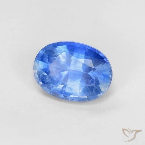 Cianite Blu profondo azzurro naturale da 1.17 ct, Ovale, VS