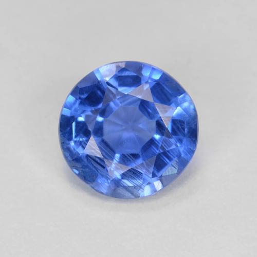 Cianite Blu profondo azzurro naturale da 1.06 ct, Taglio rotondo, VS-SI