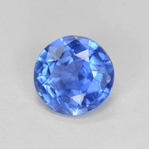 Cianite Blu profondo azzurro naturale da 1.06 ct, Taglio rotondo, VS-SI