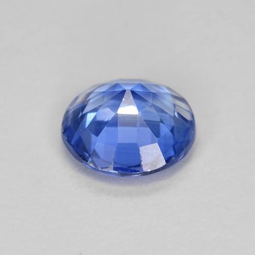Cianite naturale blu da 0,80 ct, taglio rotondo, VS-SI