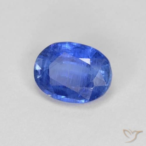 Cianite Blu scuro naturale da 1.09 ct, Ovale, SI