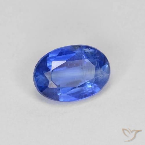 Cianite Blu scuro naturale da 0.99 ct, Ovale, SI