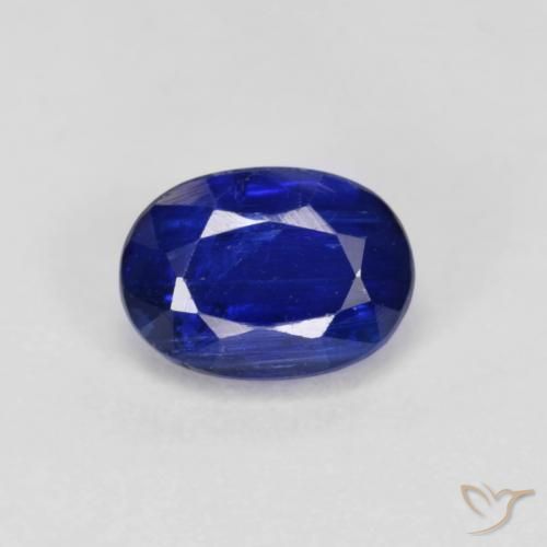 1.32ct Naturale Blu scuro Cianite, Ovale, SI