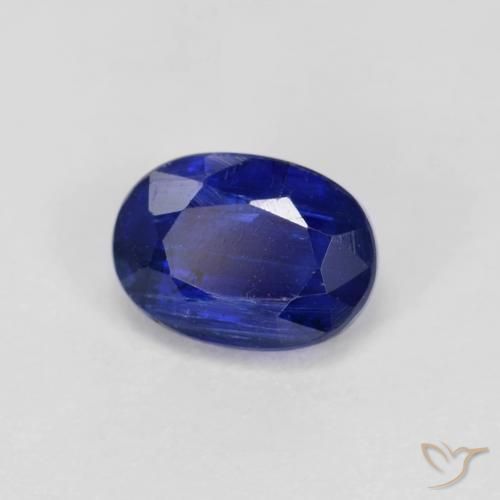 Cianite Blu scuro naturale da 1.32 ct, Ovale, SI