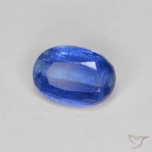 Cianite Blu scuro naturale da 1.06 ct, Ovale, SI