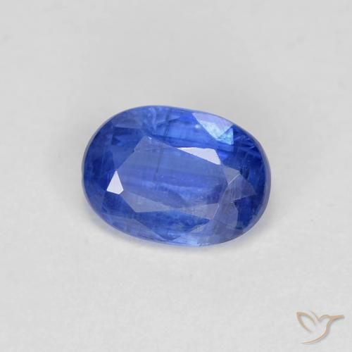Cianite Blu profondo azzurro naturale da 0.98 ct, Ovale, VS-SI