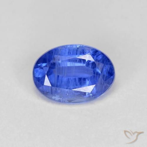 1.14ct Naturale Blu scuro Cianite, Ovale, VS-SI