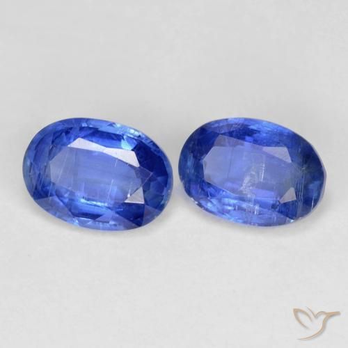 Gemme di Cianite Blu navy naturale da 1.93 ct, Ovale, SI