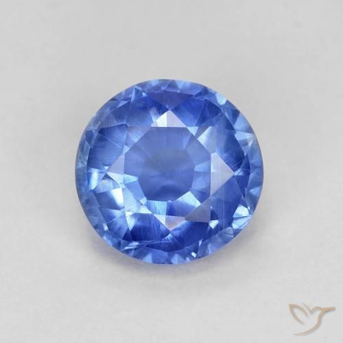Cianite naturale blu da 1,06 ct, taglio rotondo, VS-SI