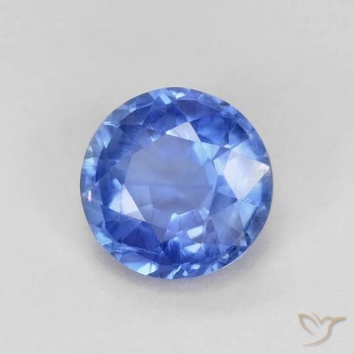 Cianite naturale blu da 1,06 ct, taglio rotondo, VS-SI
