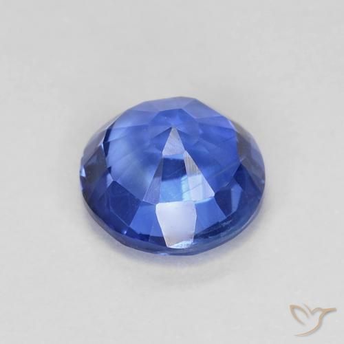 Cianite naturale blu da 1,06 ct, taglio rotondo, VS-SI