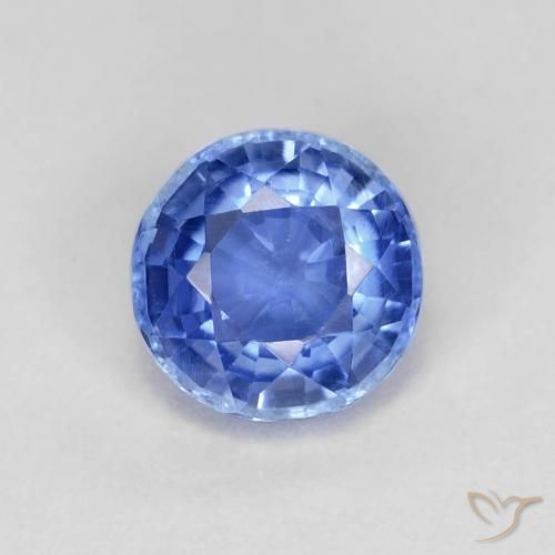 Cianite naturale blu da 0,94 ct, taglio rotondo, VS-SI