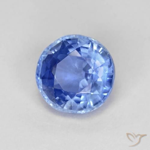 Cianite naturale blu da 0,94 ct, taglio rotondo, VS-SI