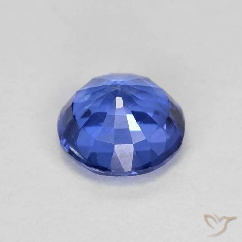 Cianite naturale blu da 0,94 ct, taglio rotondo, VS-SI