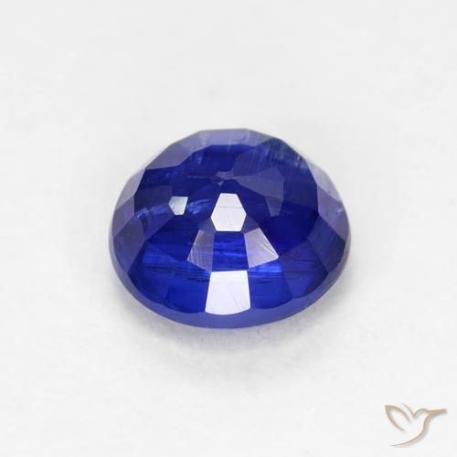 Cianite Blu Navy Intenso naturale da 1.19 ct, Taglio rotondo, SI