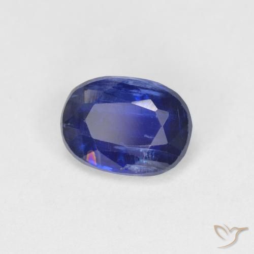 Cianite Blu scuro naturale da 1.30 ct, Ovale, VS-SI
